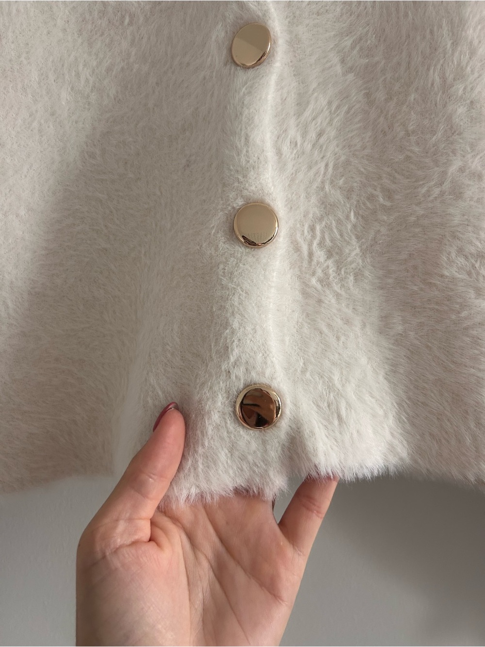 a new day Cream V-Neck Button Cardigan Sweater - Picture 3 of 9